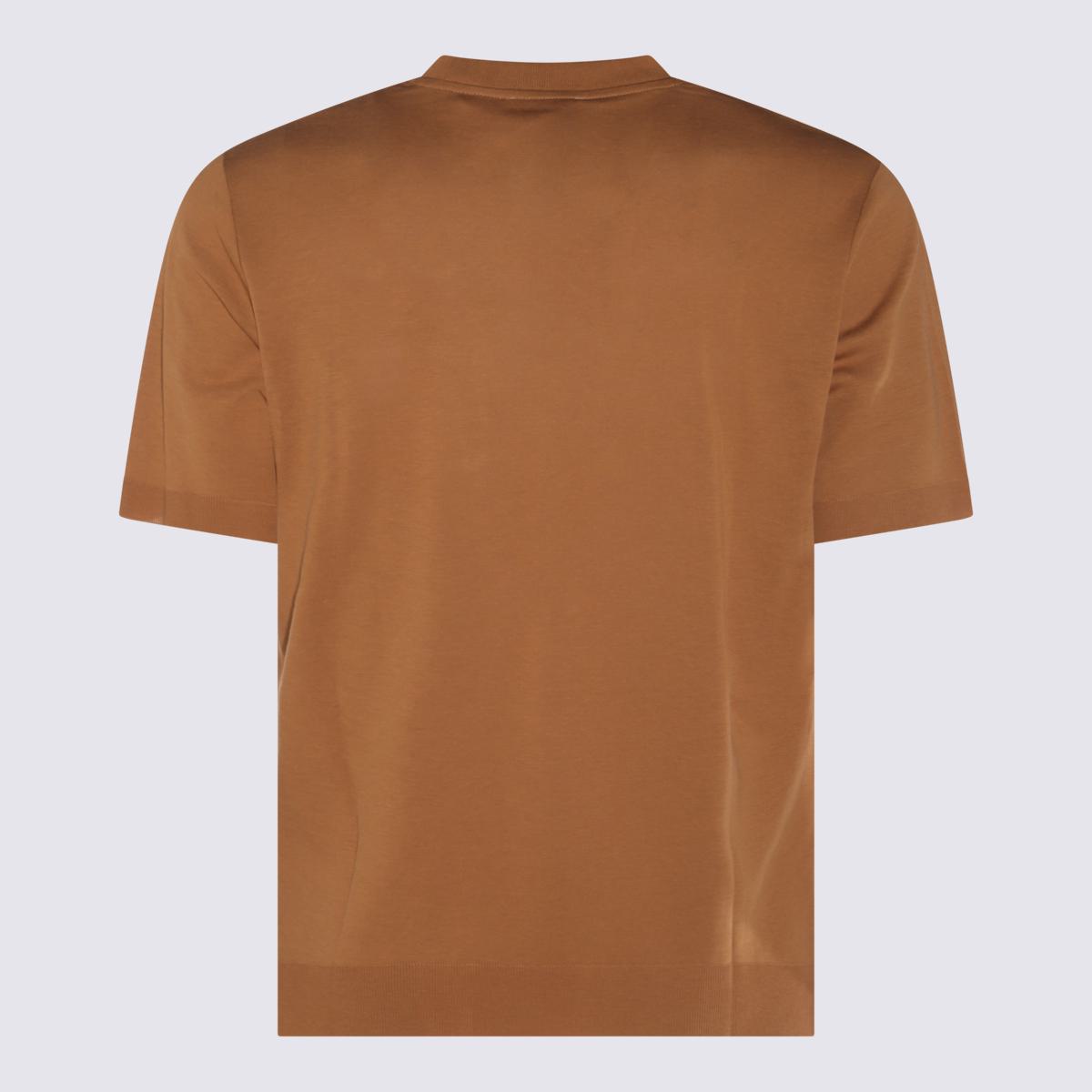 Altea Kamelfarbenes Baumwoll-T-Shirt