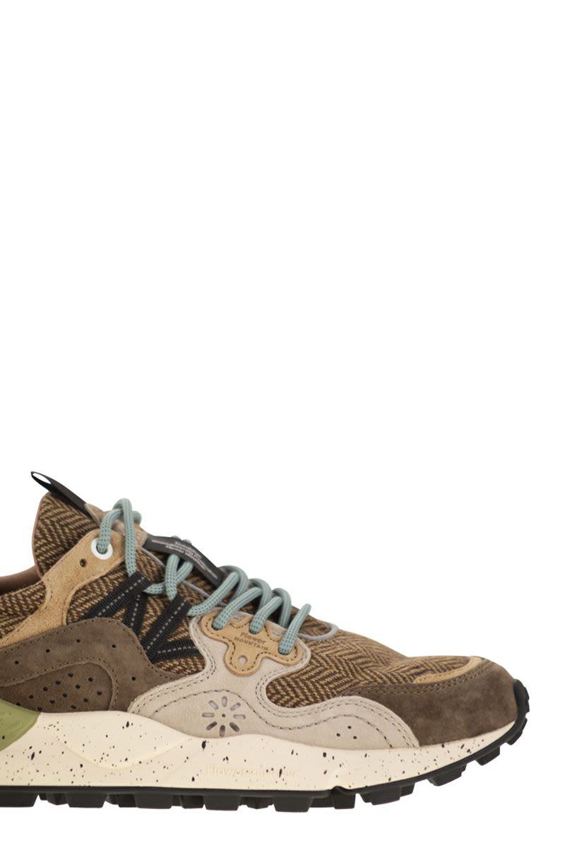 Flower Mountain Yamano 3 – Sneakers aus Wildleder und Stoff