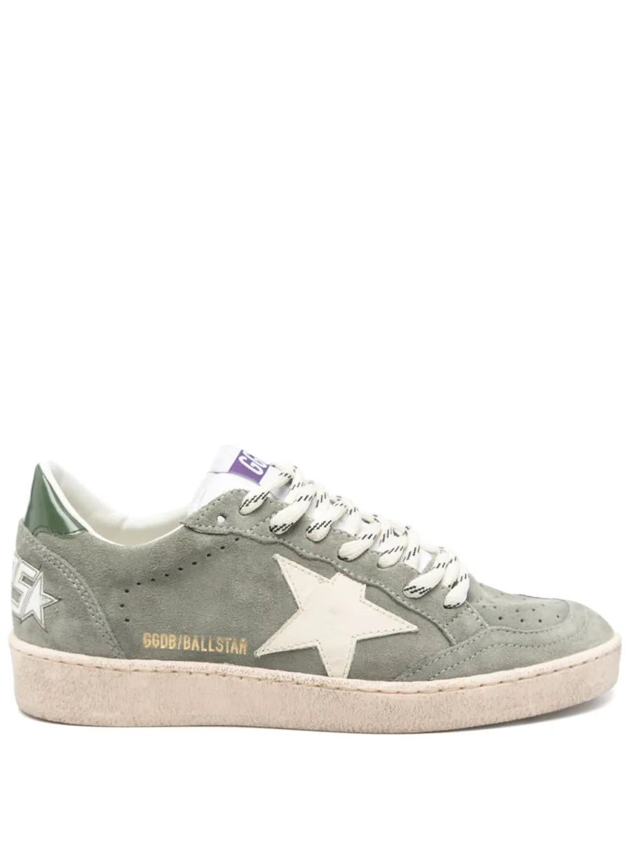 Golden Goose Ballstar Wildleder Obermaterial Spitze und Sporn Leder Stern und Ferse