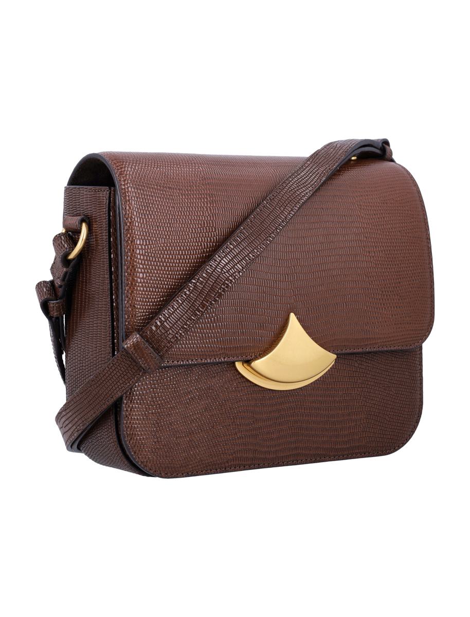 Sessun Sessùn Diviluz Box-Tasche aus Leder mit Eidechsenmuster
