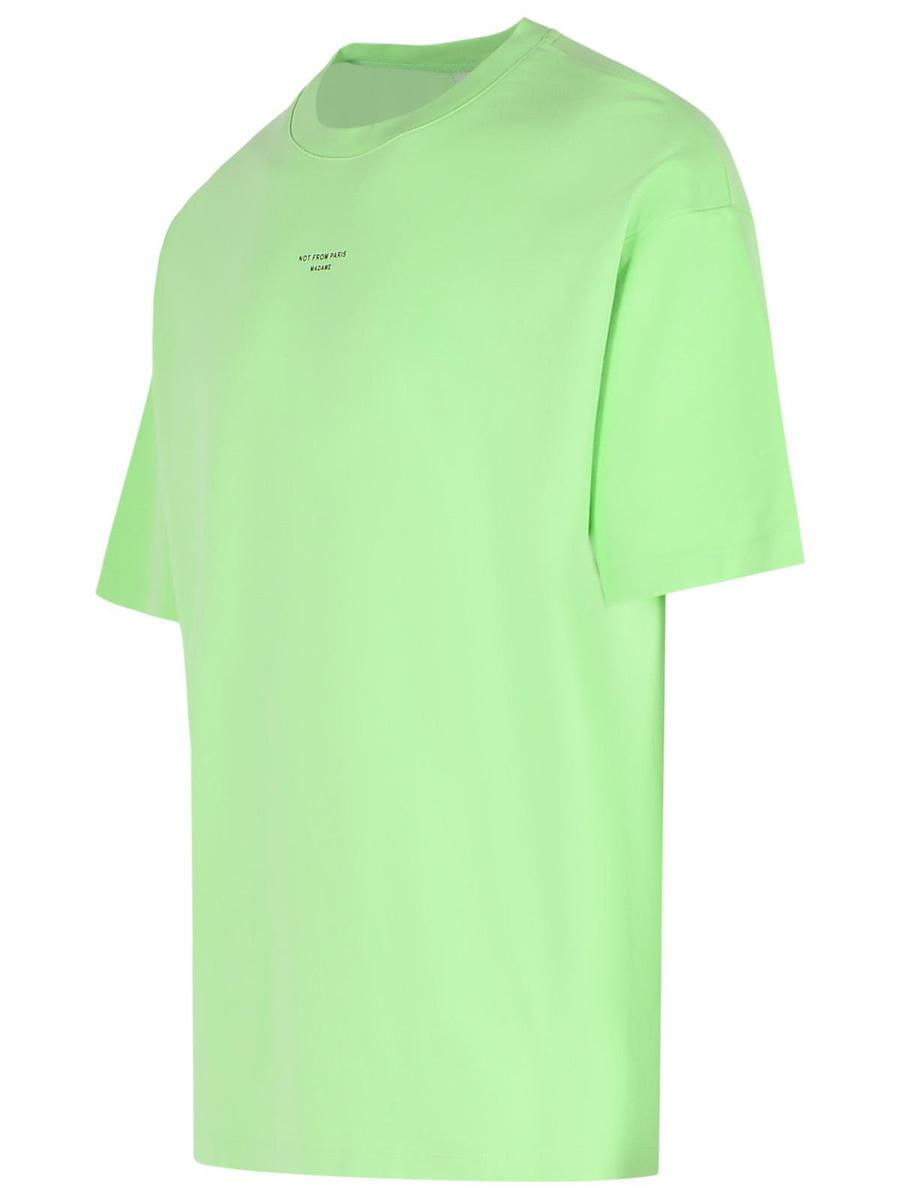 Drôle De Monsieur „Classique“ grünes Baumwoll-T-Shirt