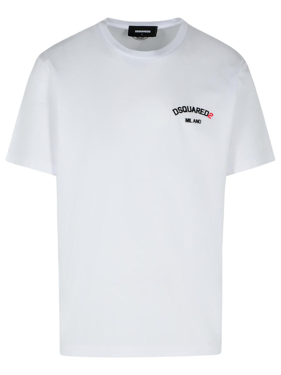 DSQUARED2 Weißes Baumwoll-T-Shirt