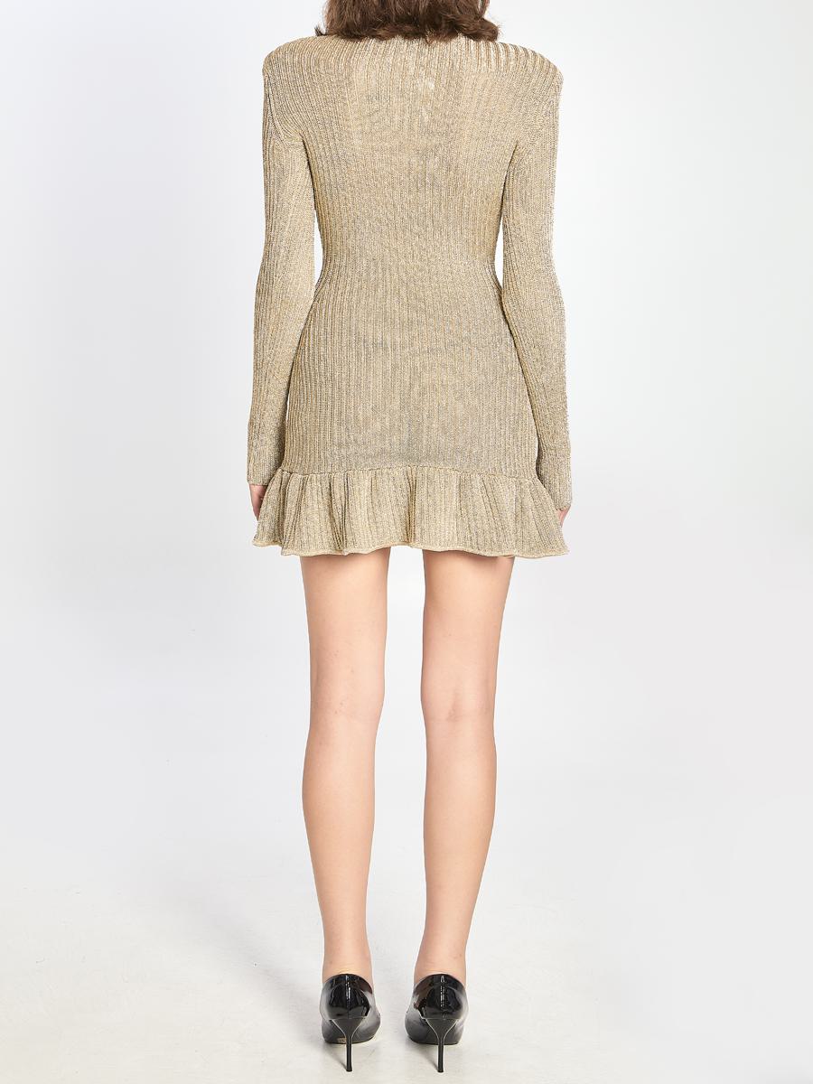 Goldenes Minikleid