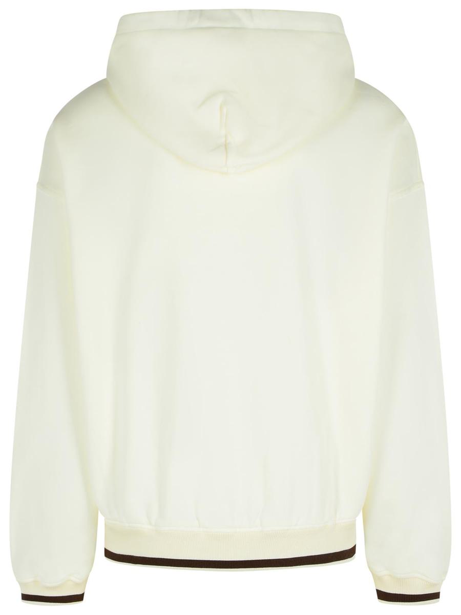 Dolce & Gabbana Elfenbeinfarbenes Baumwoll-Sweatshirt