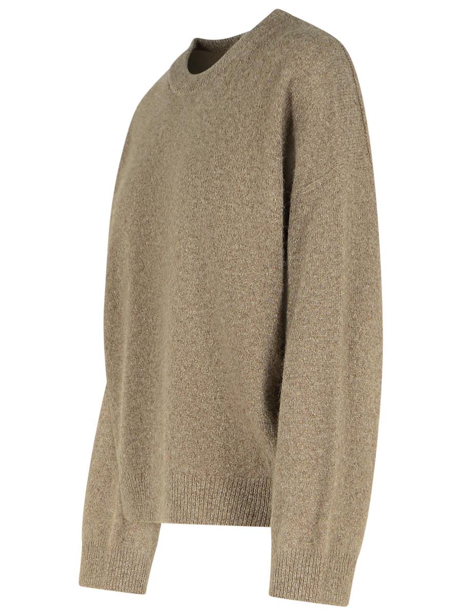 Loulou Studio – Melange-Pullover aus aschfarbener Wollmischung