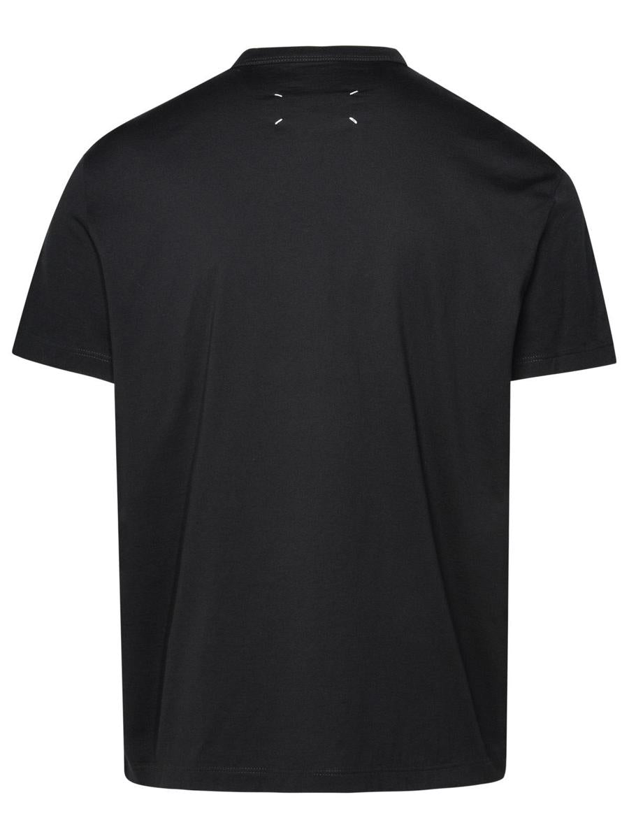 Schwarzes Baumwoll-T-Shirt von Maison Margiela