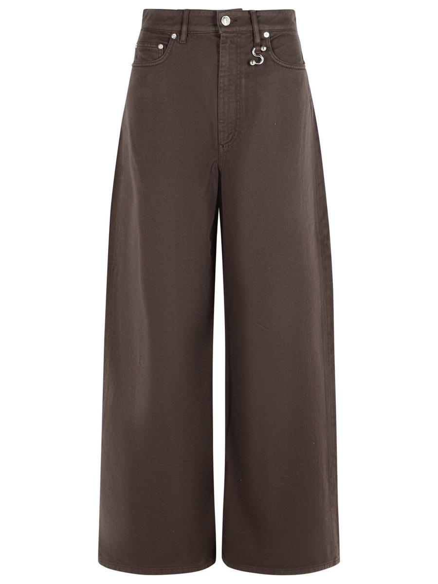 Sportmax „Siamese“ braune Baumwolljeans