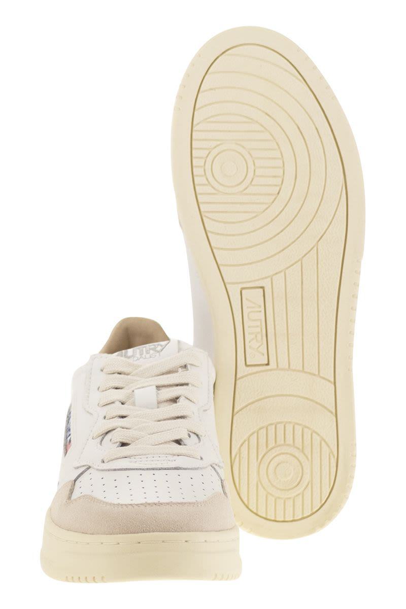 Autry Medalist Low – Sneakers aus Leder und Wildleder