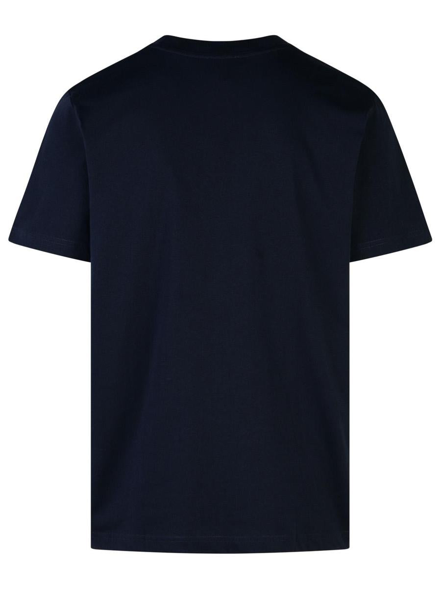 APC Marineblaues Baumwoll-T-Shirt
