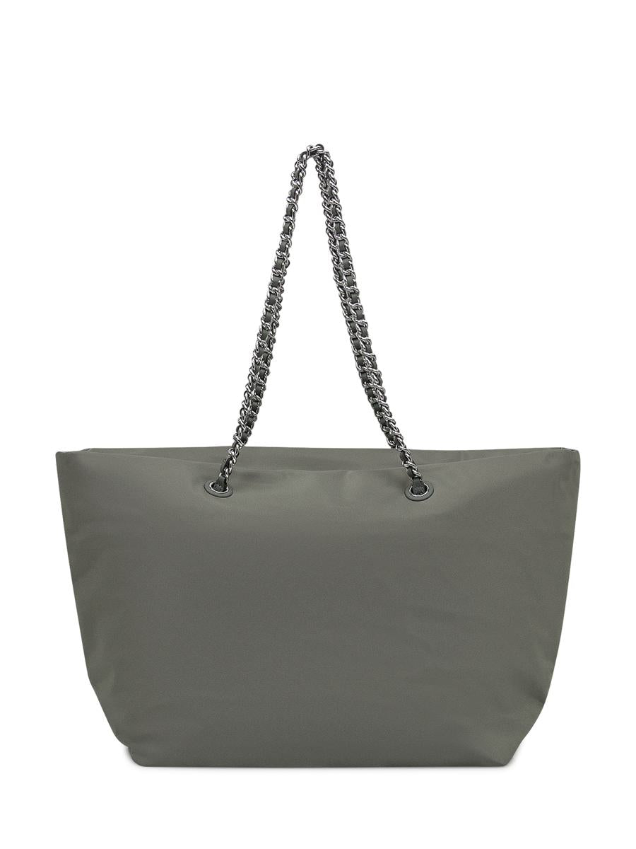 Tory Burch – Grauer Tory Burch-Shopper mit Kette