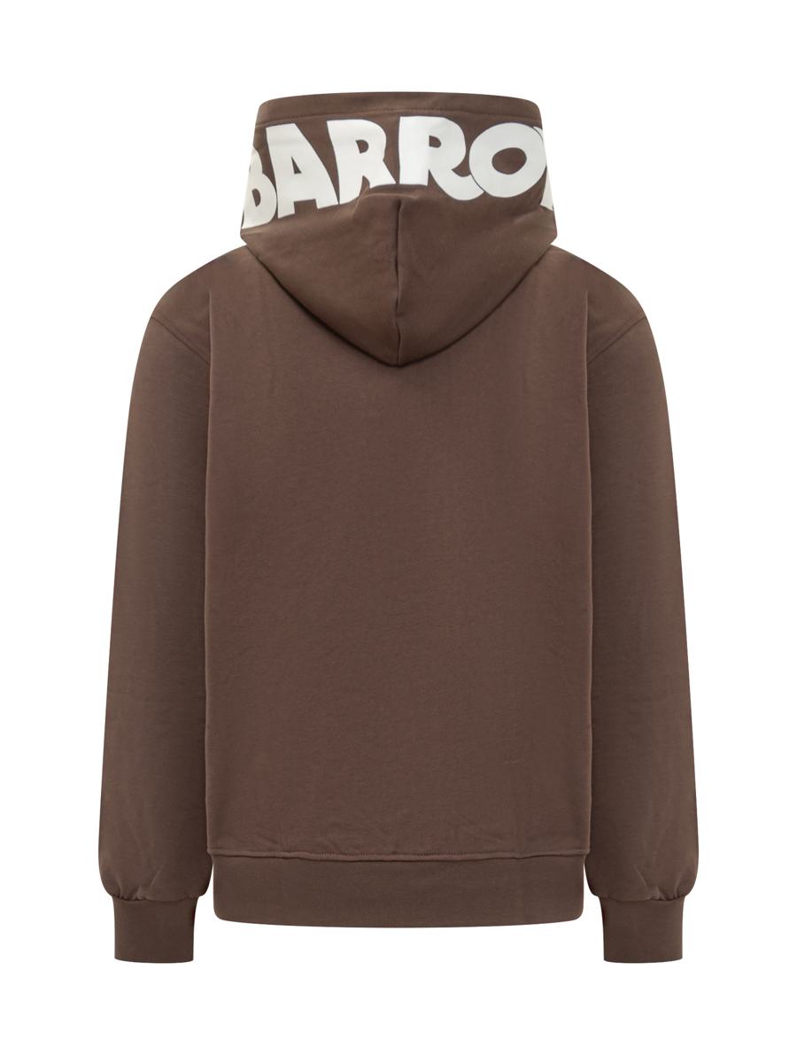 Barrow – Brauner Barrow-Kapuzenpullover mit Logo