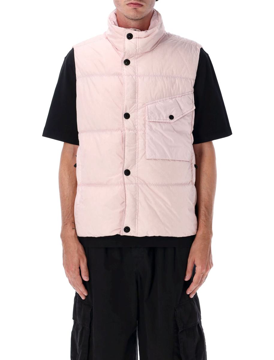 Stone Island – Crynkle Reps – Daunenweste aus Nylon