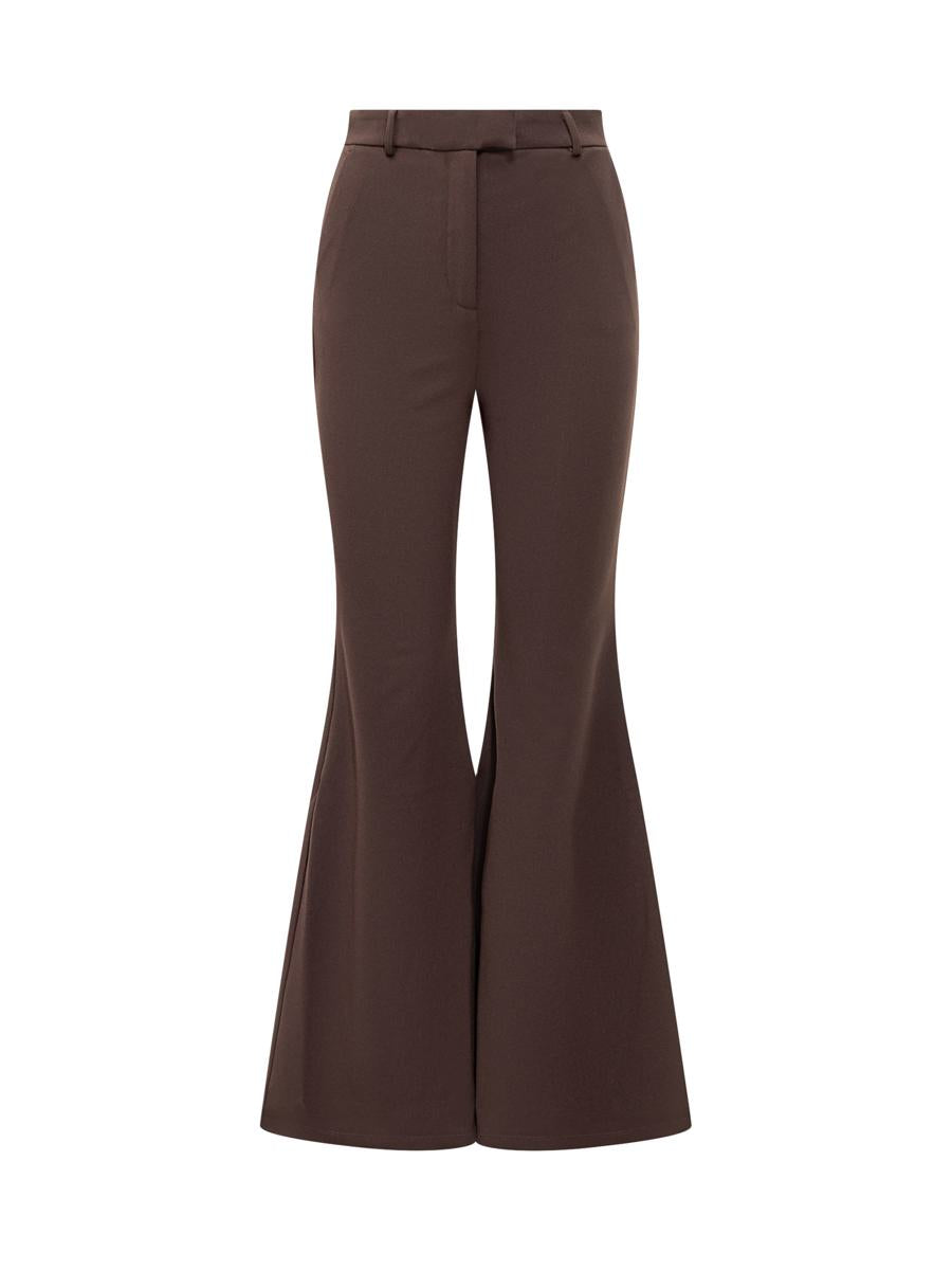 Michael Kors Braune Stretch-Schlaghose von Michael Kors