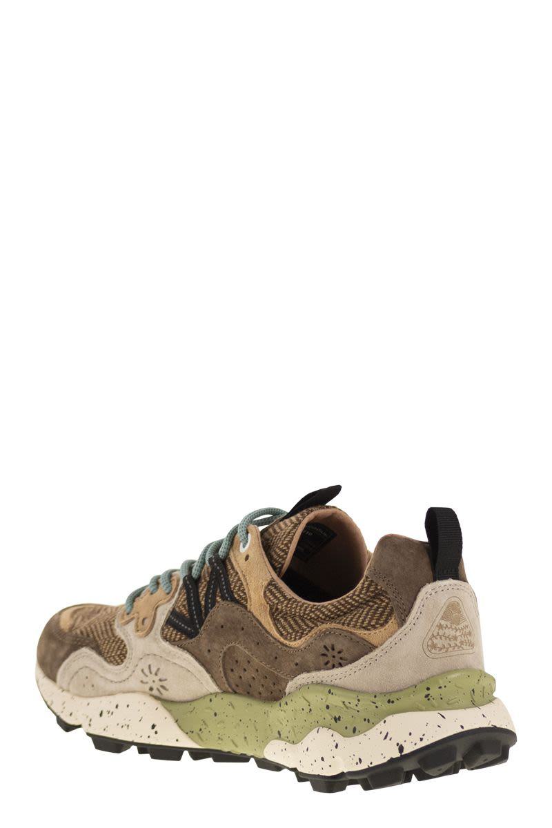 Flower Mountain Yamano 3 – Sneakers aus Wildleder und Stoff