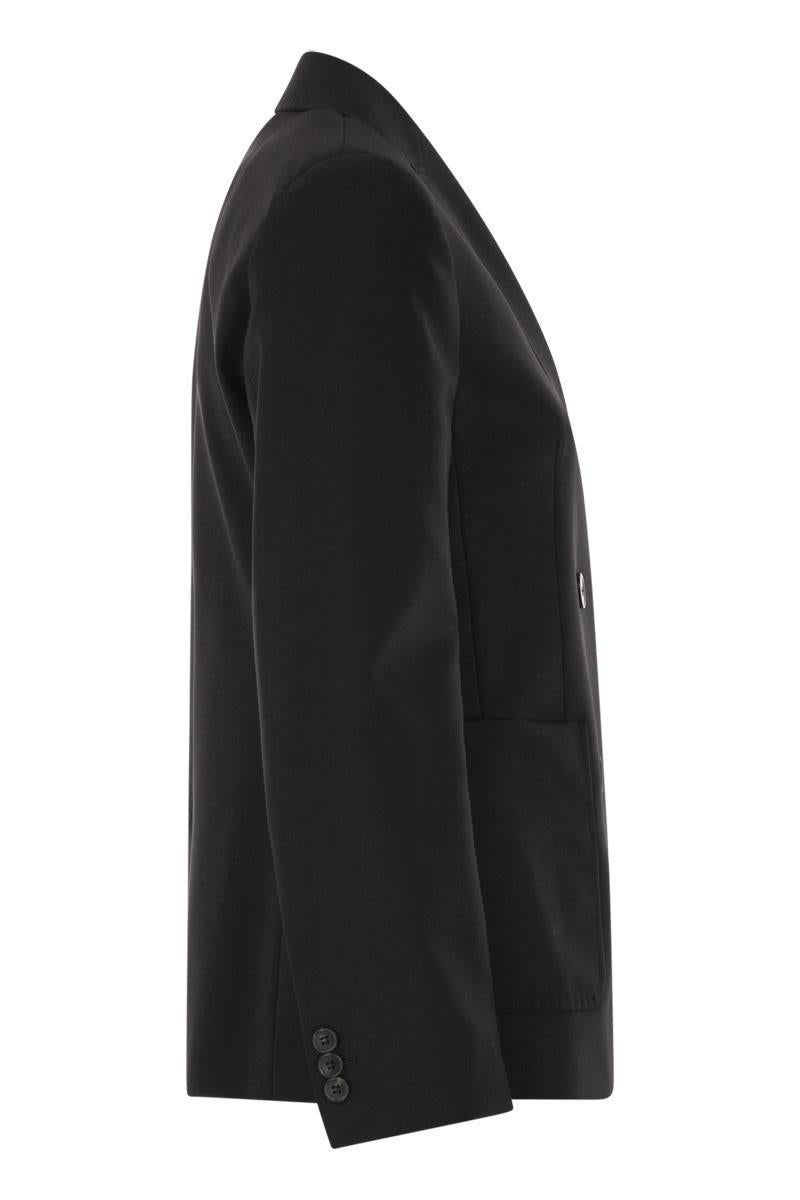Weekend Max Mara Ornati - Zweireihiger Blazer aus Wollcanvas