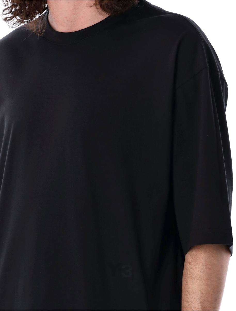Y-3 Adidas – Kastenförmiges T-Shirt mit kurzen Ärmeln