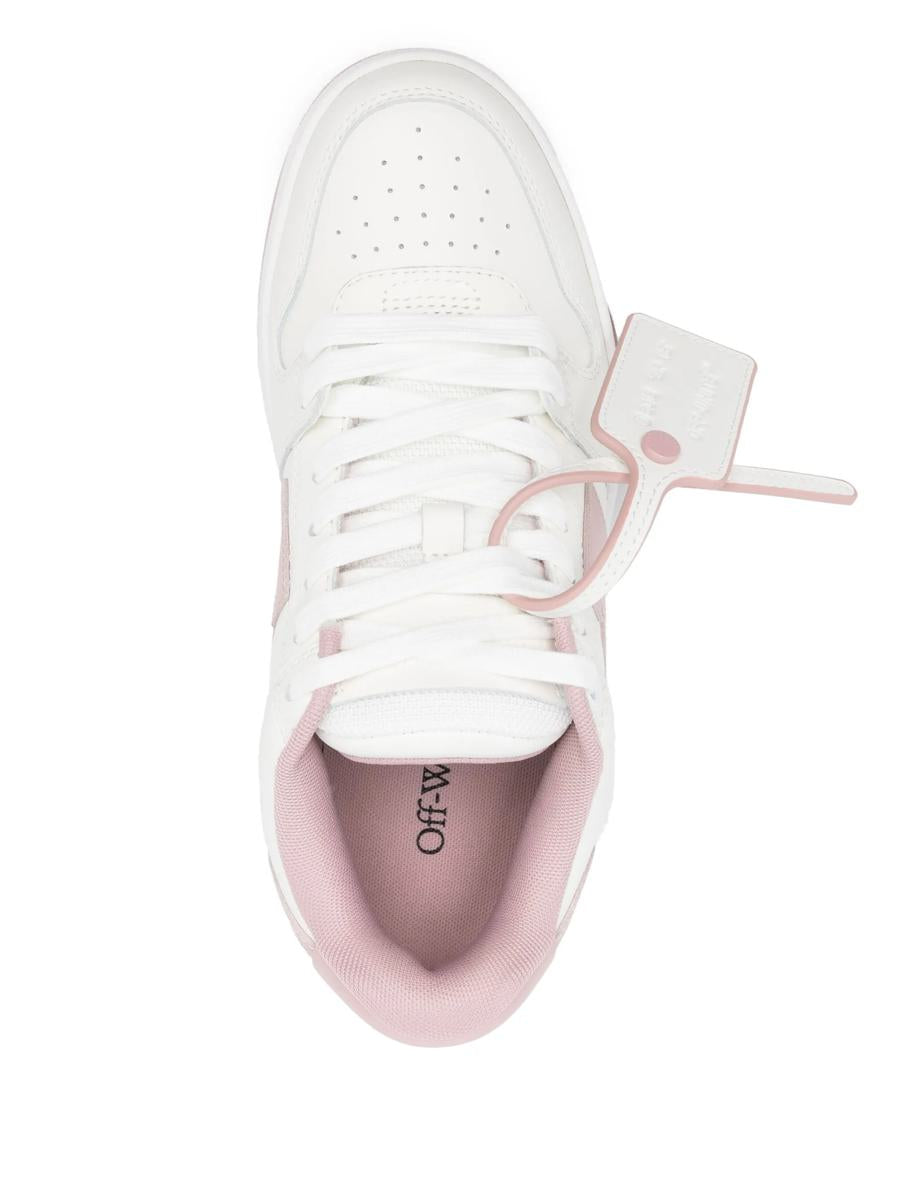 Off-White Out Of Office Kalbsleder Weiß - Rosa