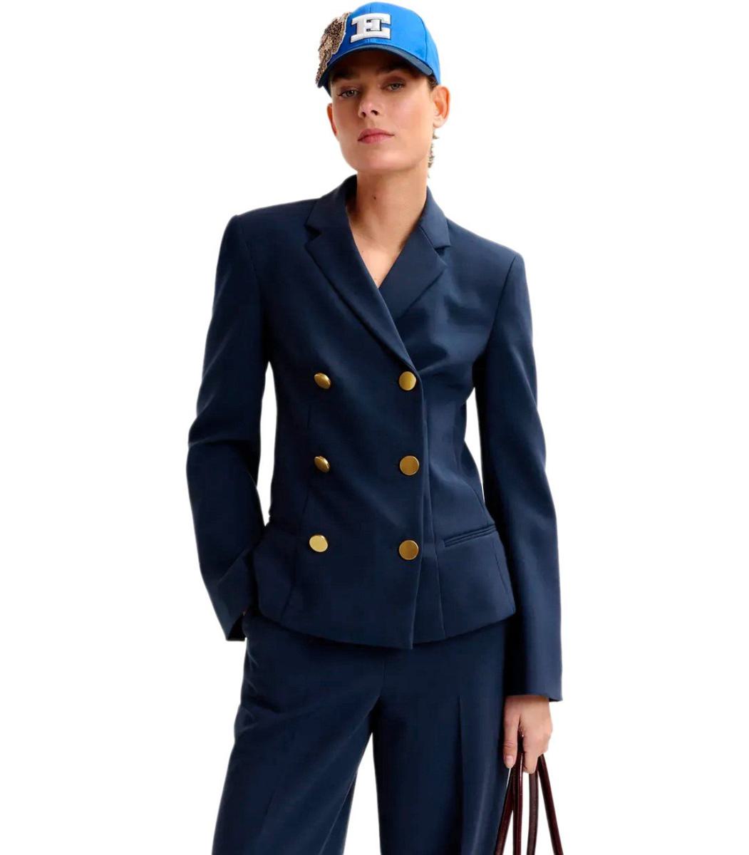Essentiel Antwerp – Zweireihiger Blazer „Irtha“ in Marineblau