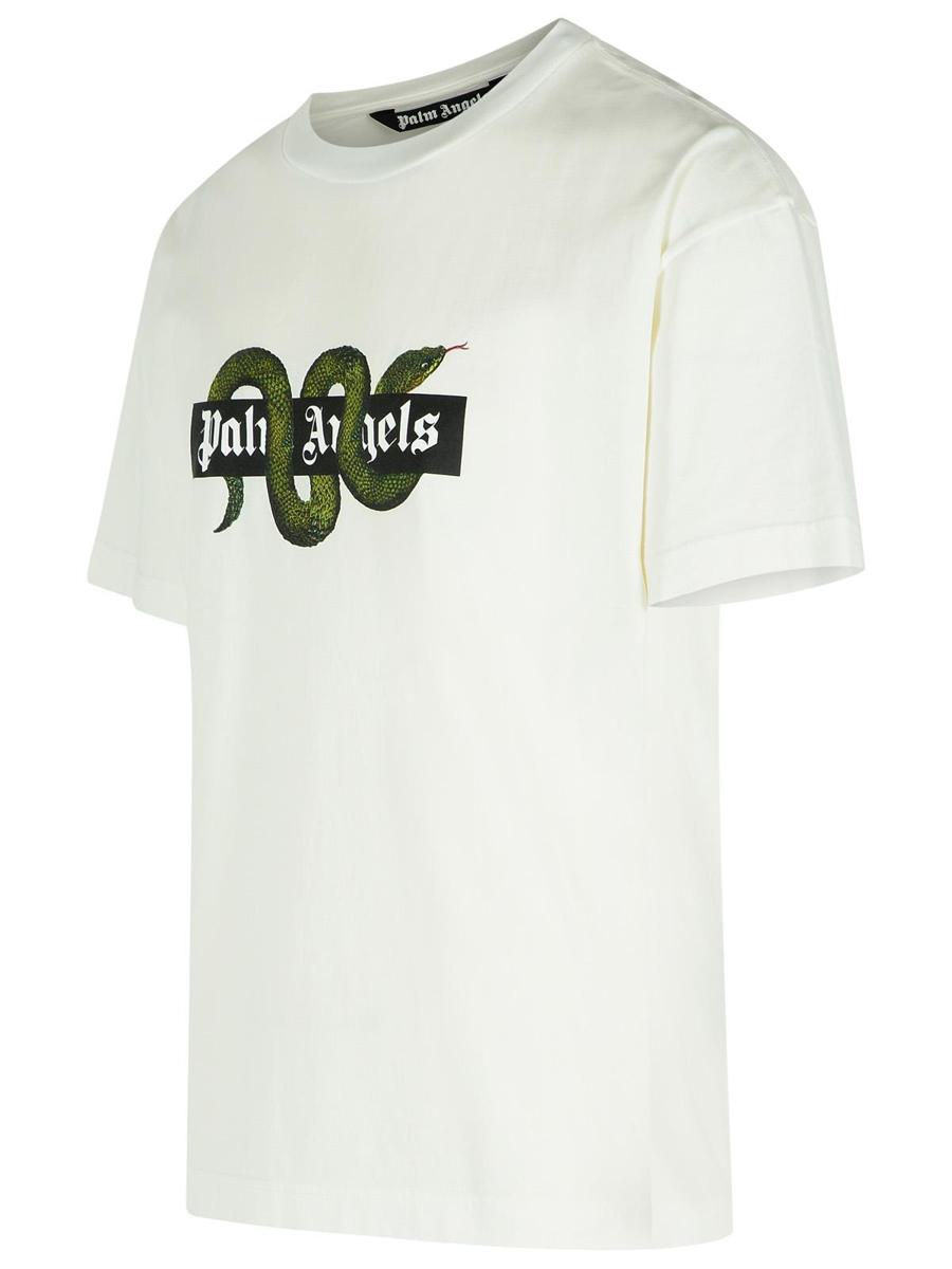 Palm Angels – Weißes Baumwoll-T-Shirt