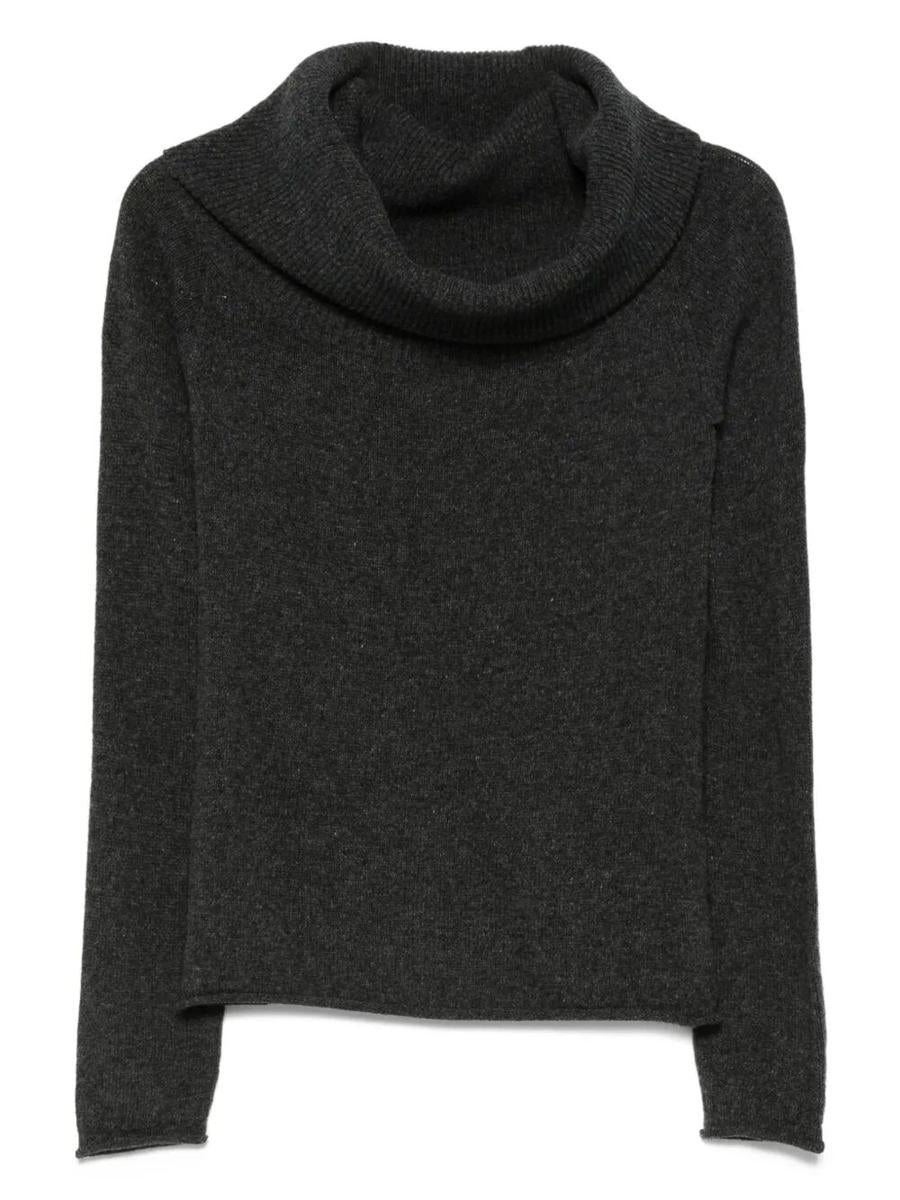 Roberto Collina Pullover aus Wolle und Kaschmir mit Wasserfallausschnitt