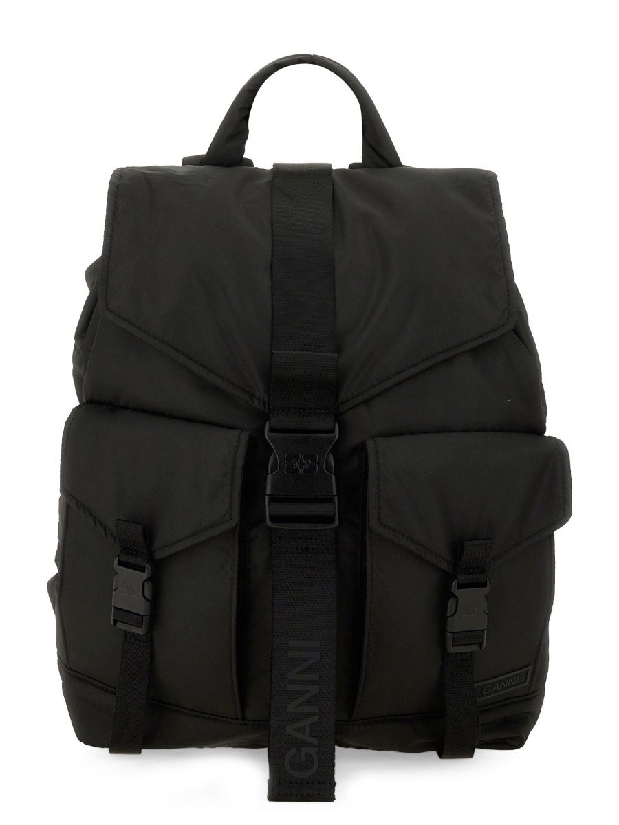 Ganni – Rucksack mit Logo
