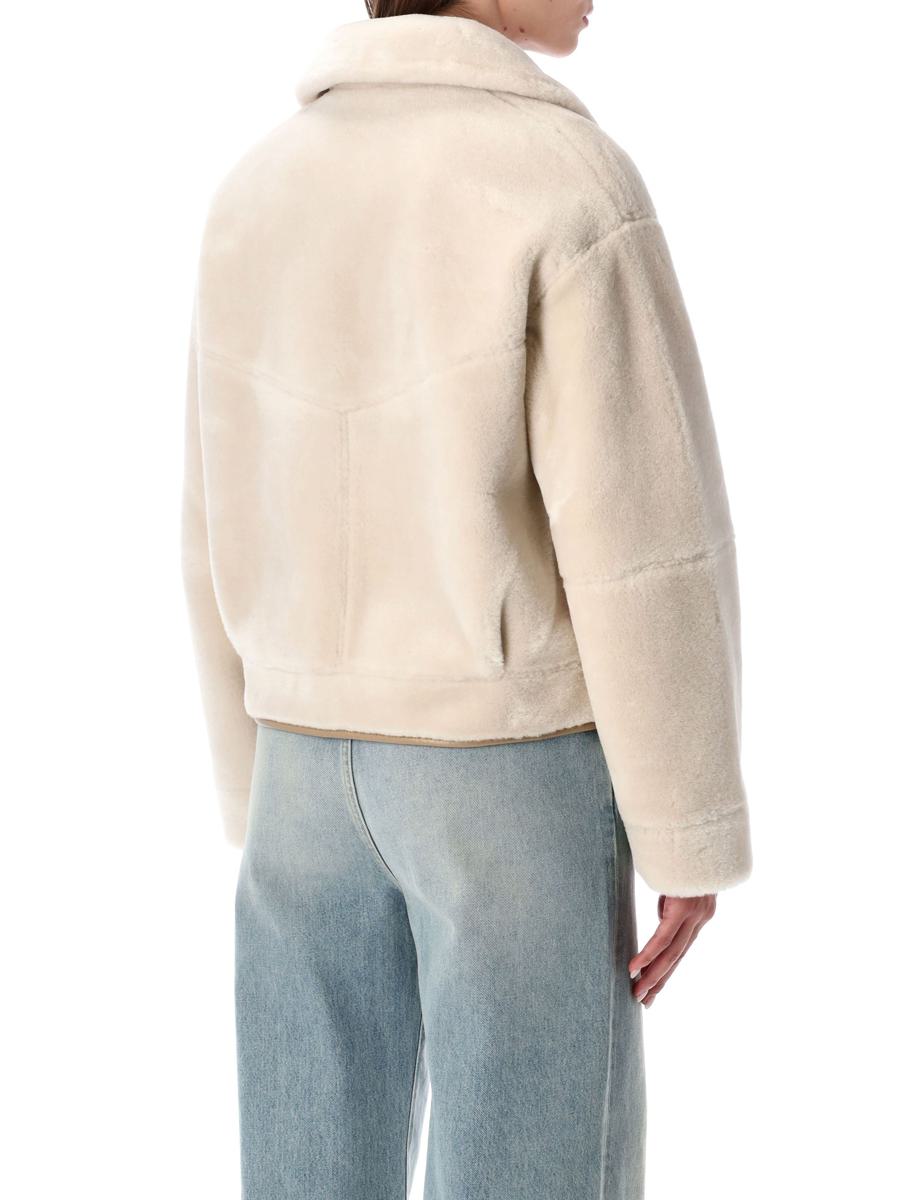Urbancode – Wendbare Jacke aus Kunstpelz mit Innenseite aus Wildleder