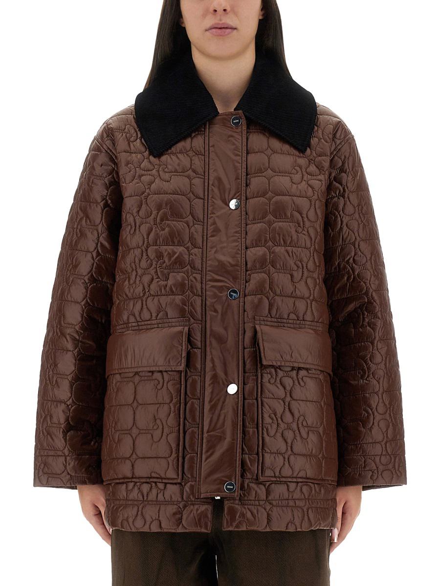 Ganni – Gesteppte Midijacke