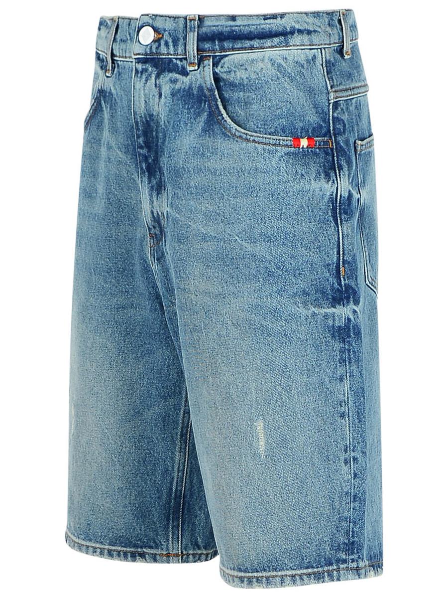 Amish „Tommy“ Bermudashorts aus hellblauem Denim