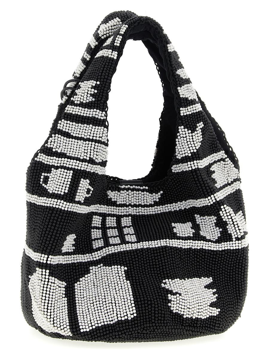 JW Anderson – Mini-Einkaufstasche mit Perlenbesatz