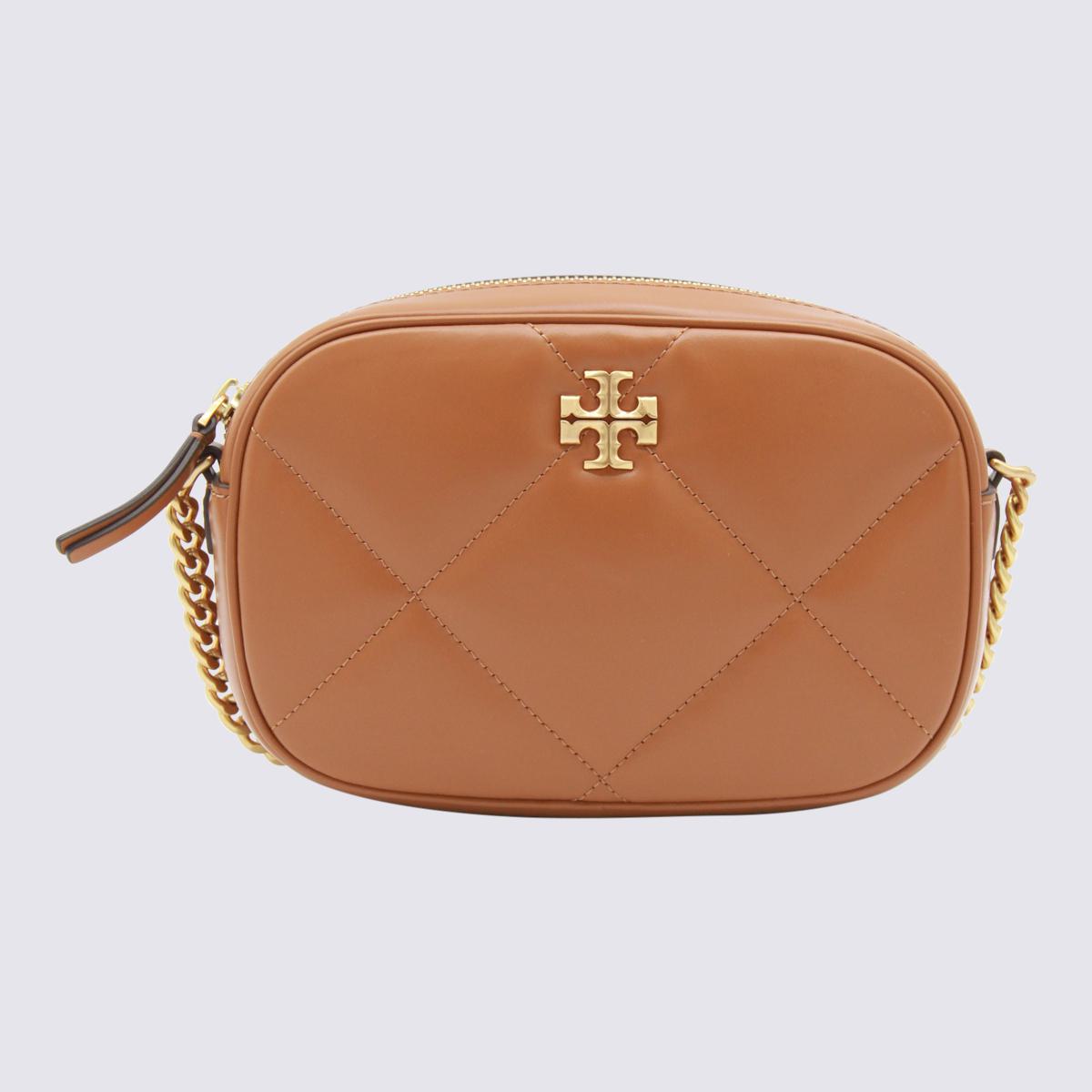 Tory Burch Braune Leder-Umhängetasche