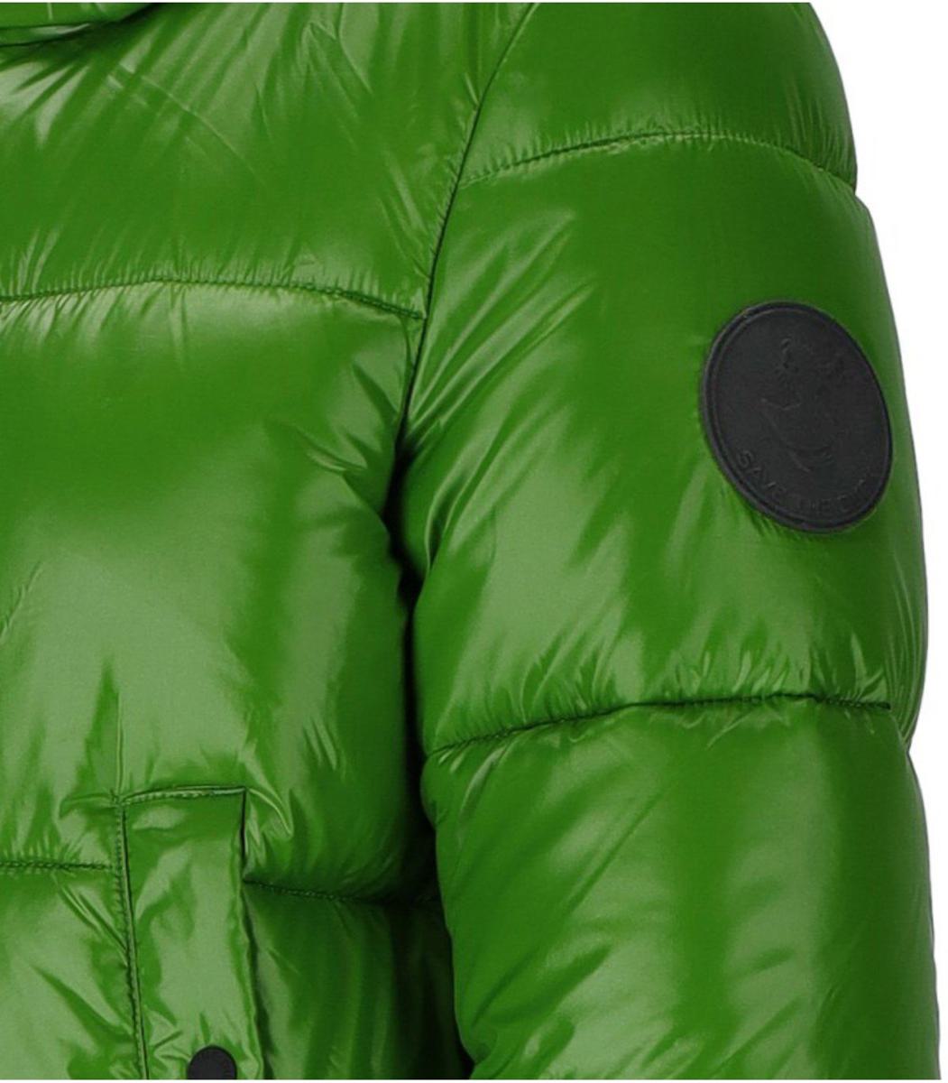 Save The Duck – Biddy – Gefütterte Jacke mit Kapuze in Grün