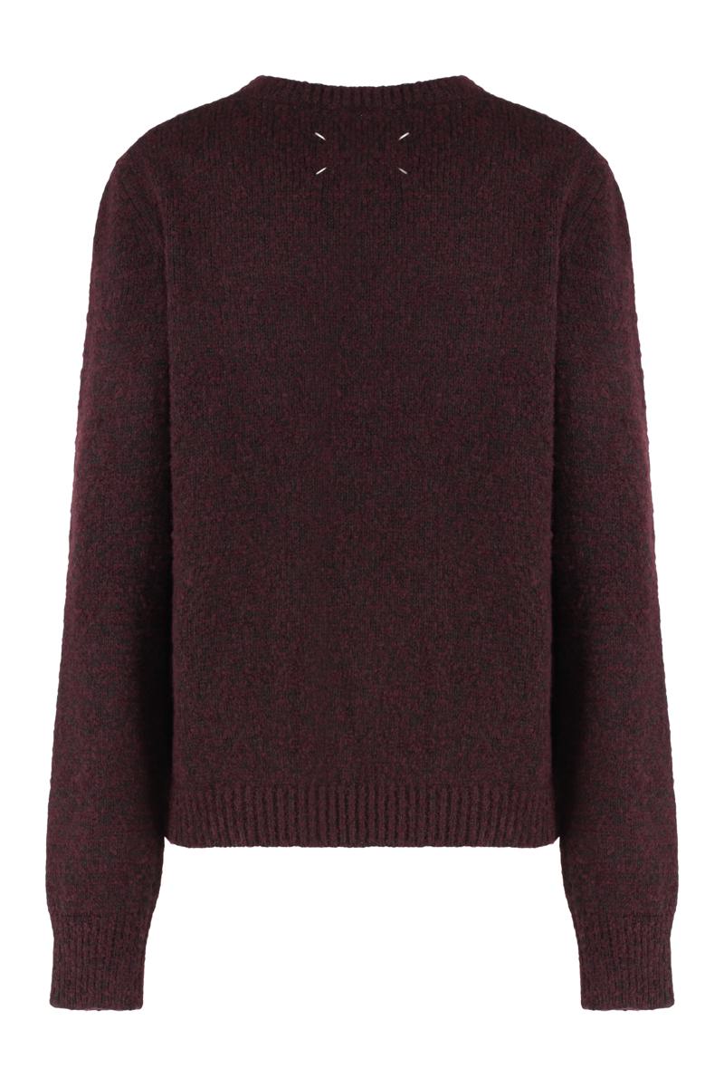 Maison Margiela Pullover aus Schurwolle mit Rundhalsausschnitt