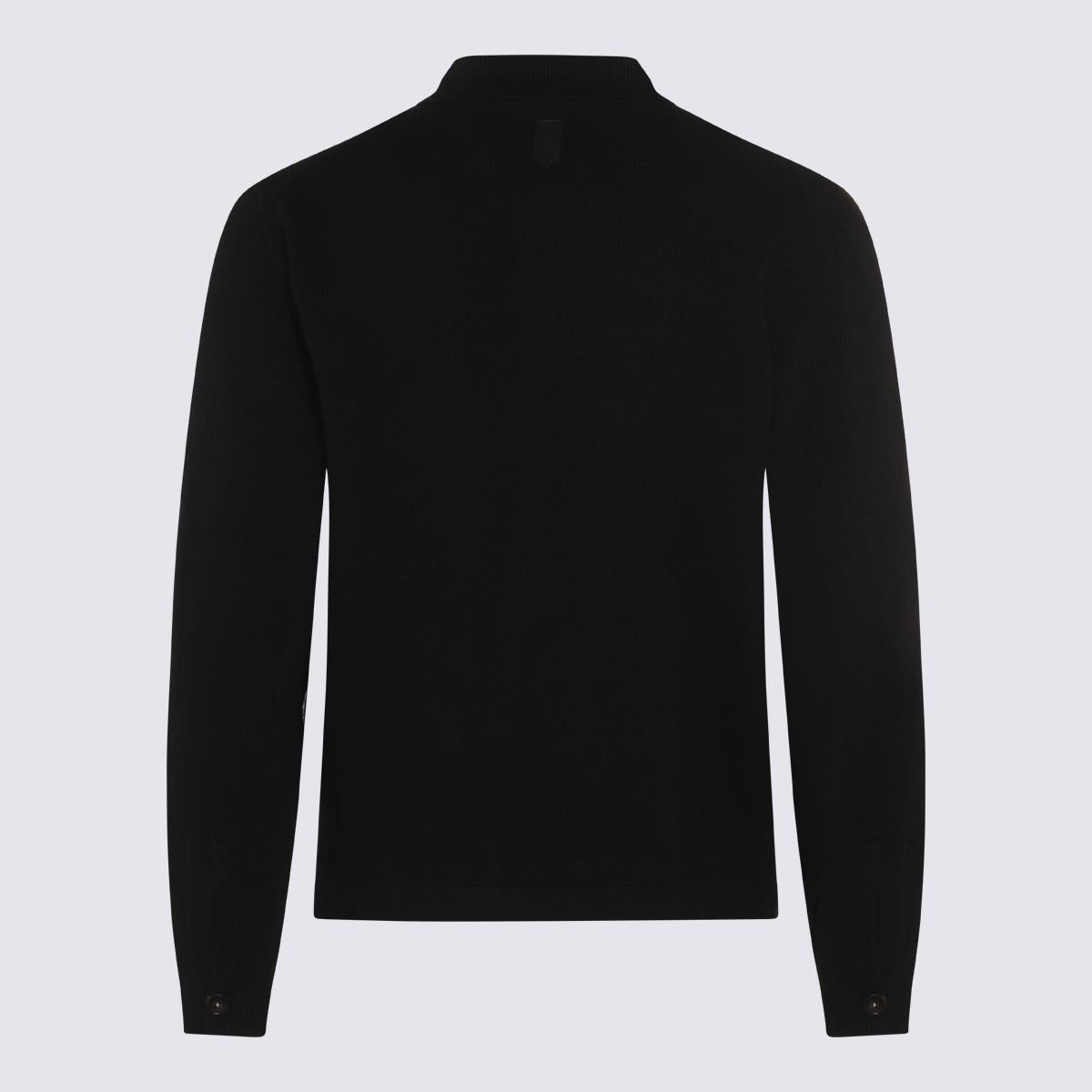Canali Schwarzer Wollstrick