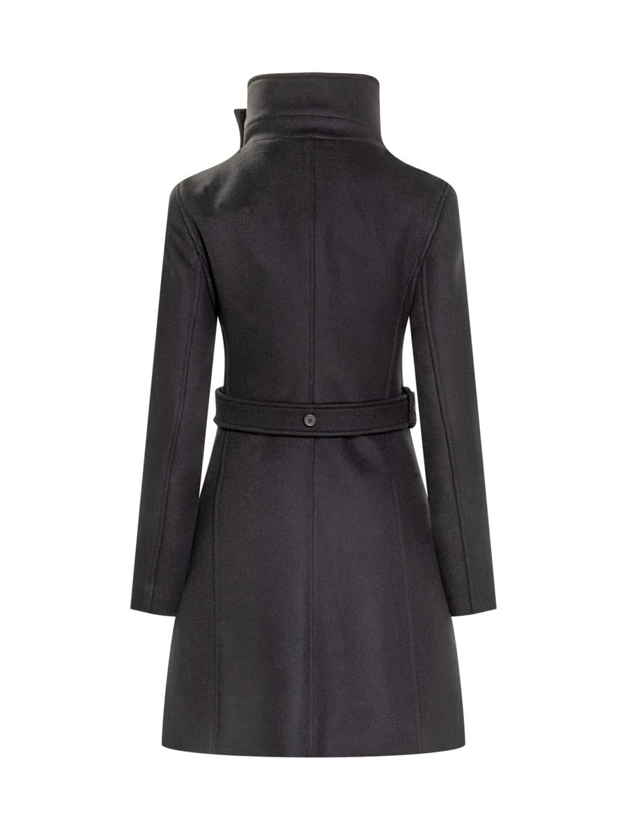 Courrèges Courrèges Wollmantel mit asymmetrischem Kragen