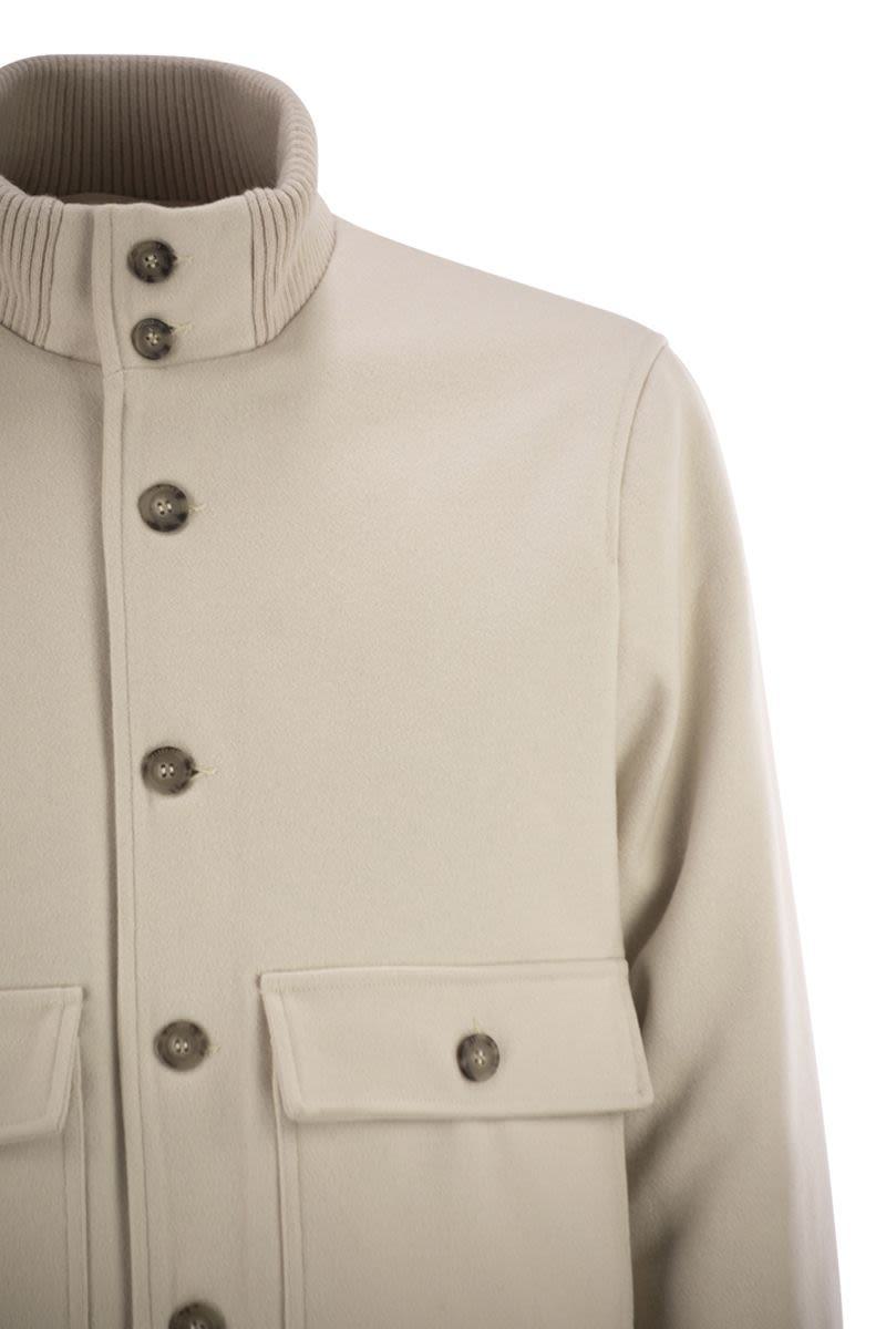 Bomberjacke aus Wolle und Kaschmir von Peserico