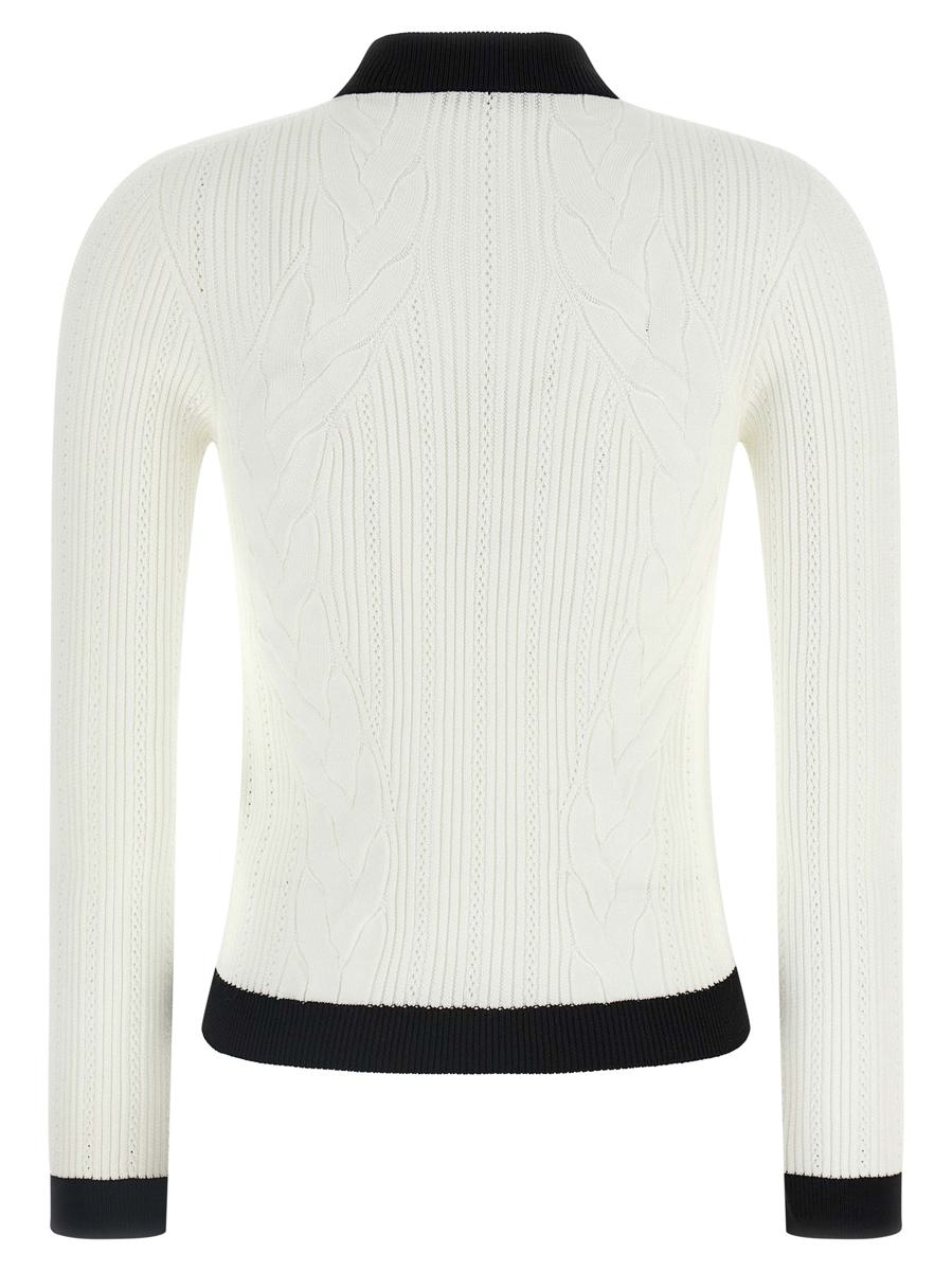 Balmain Zweifarbige Strickjacke