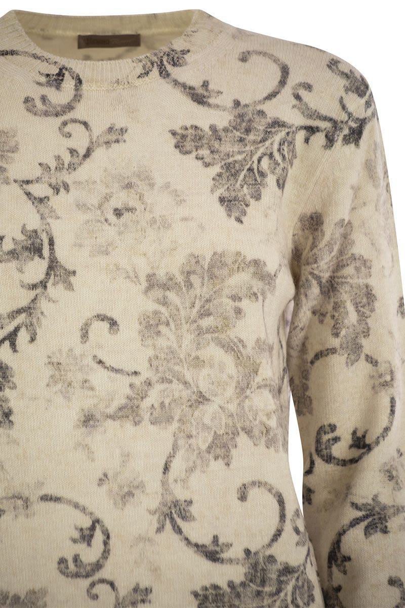 Herno – Wollpullover mit Blumenmuster