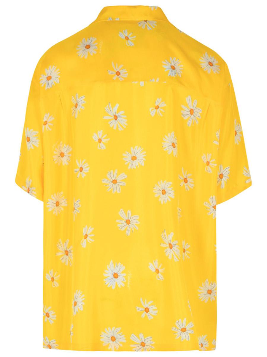 Gelbes Seidenhemd von Moschino