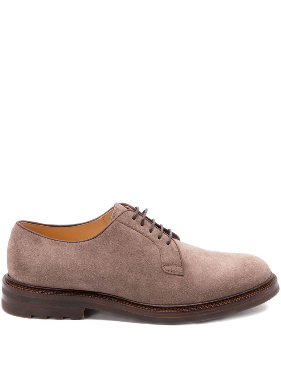 Brunello Cucinelli Wildleder-Schnürschuhe