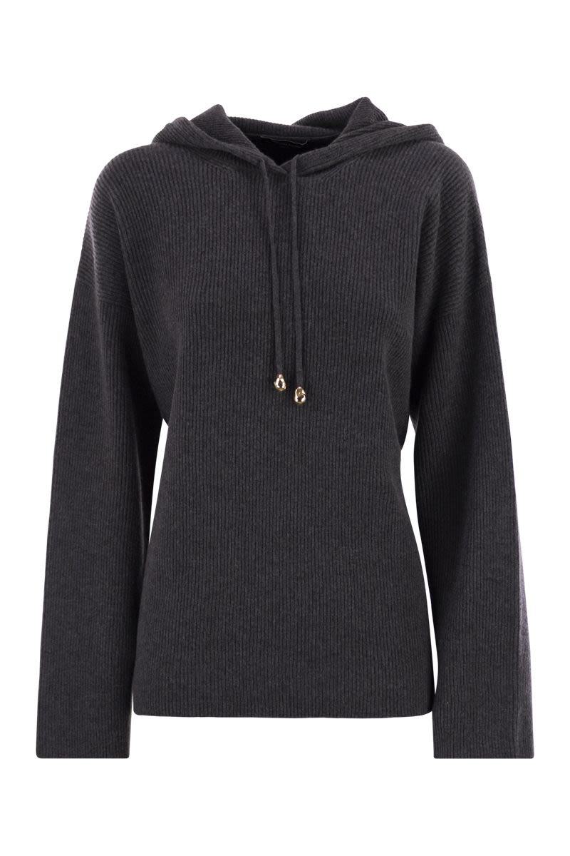 Fabiana Filippi – Kapuzenpullover mit englischem Rippenmuster