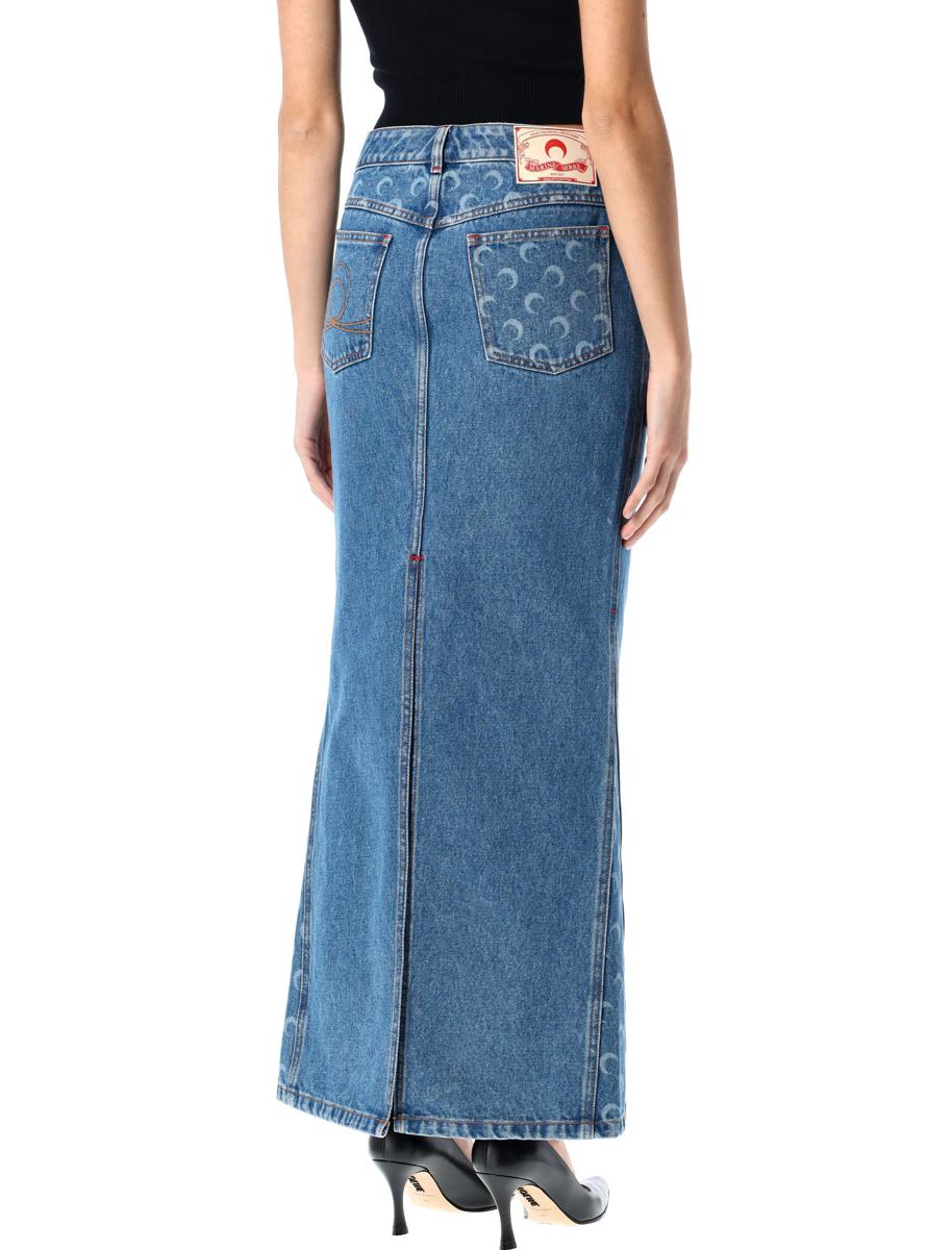 Marine Serre Moon Laser Denim Langer Rock