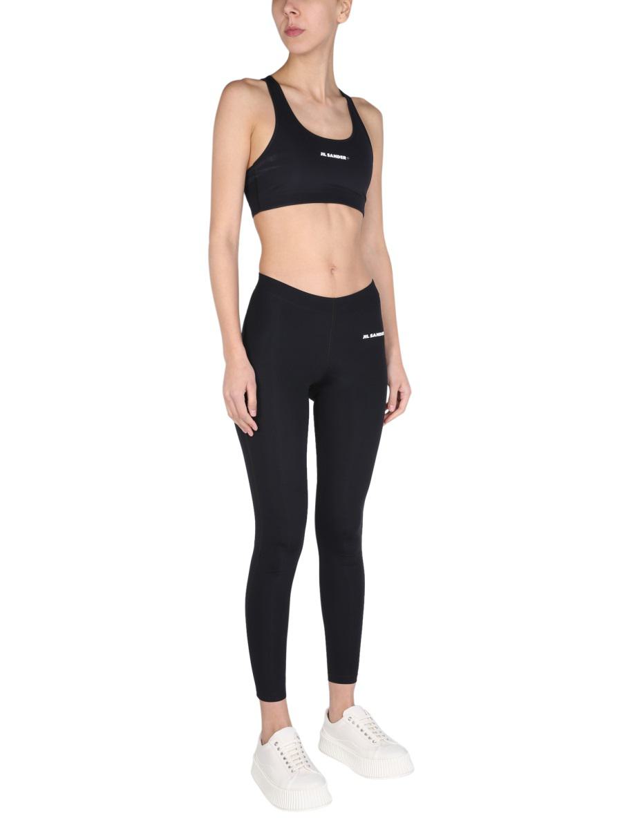Leggings mit Logo-Print von Jil Sander