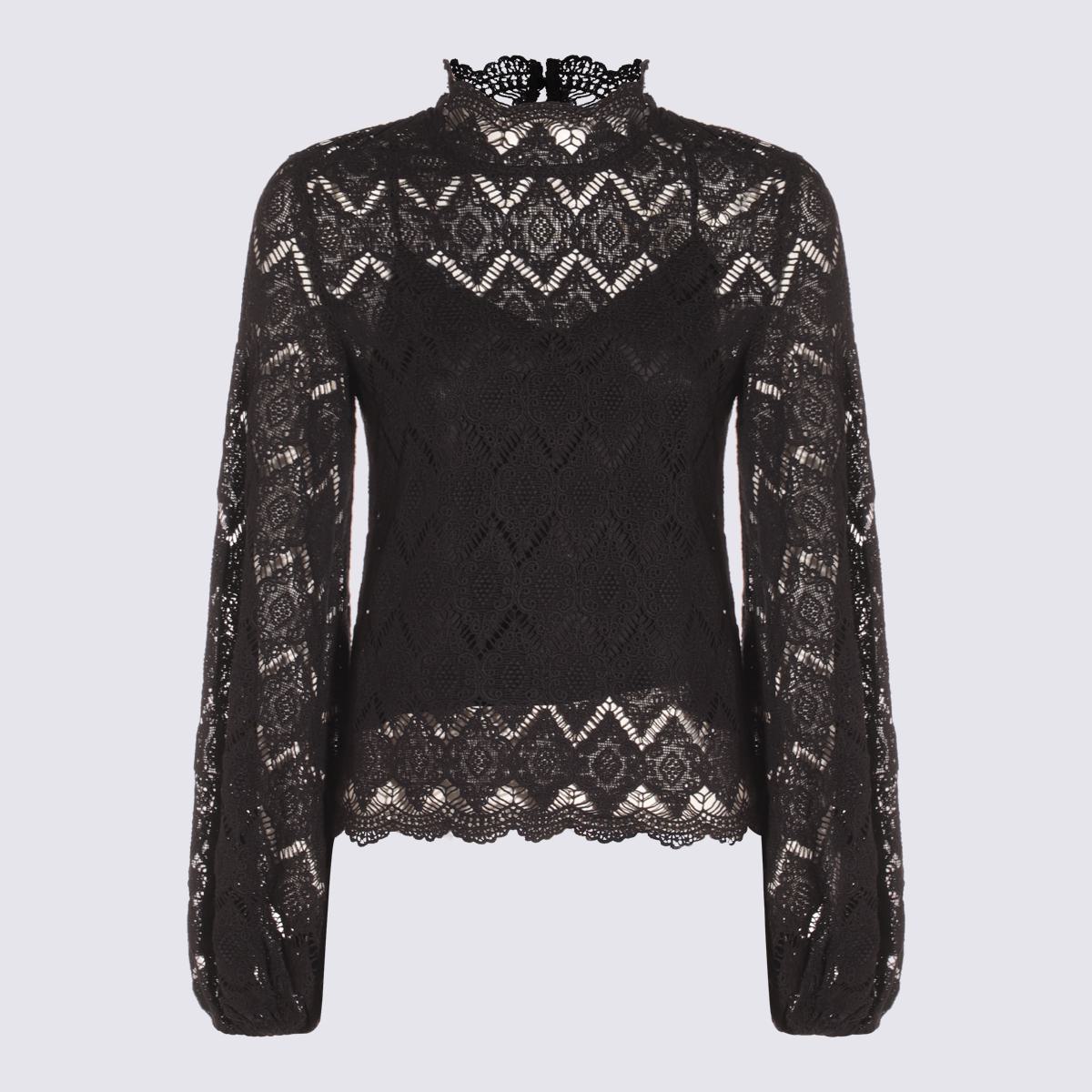 Twinset Schwarzes Baumwolltop