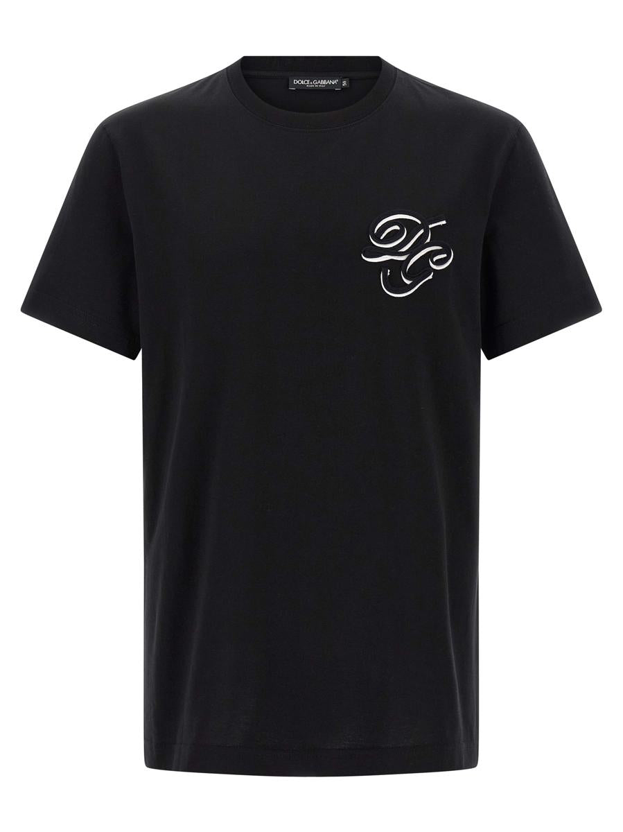 Dolce & Gabbana T-Shirt mit doppelter Stickerei