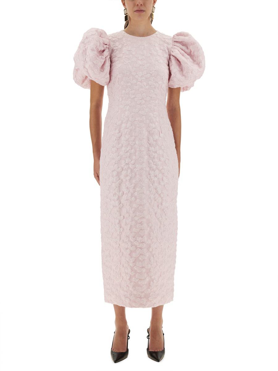 Rotate Birger Christensen Jacquard-Midikleid