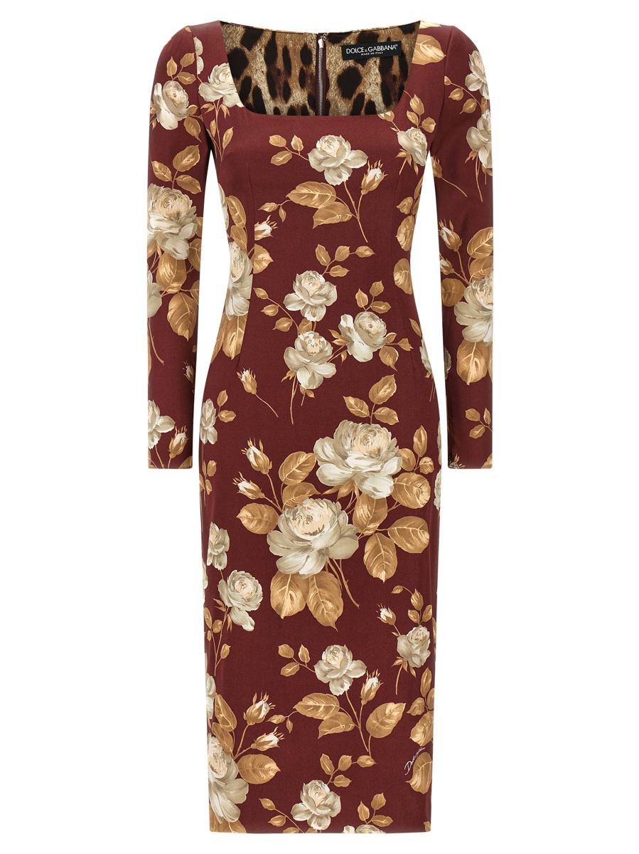Dolce & Gabbana Kleid mit Rosenprint