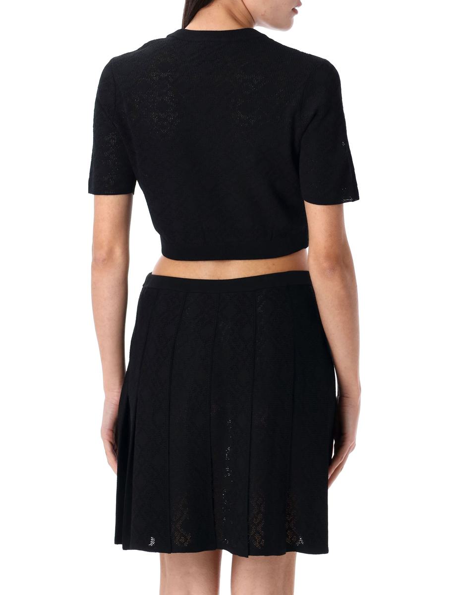 Givenchy – Kurzer Pullover aus Jacquard mit Monogramm 72
