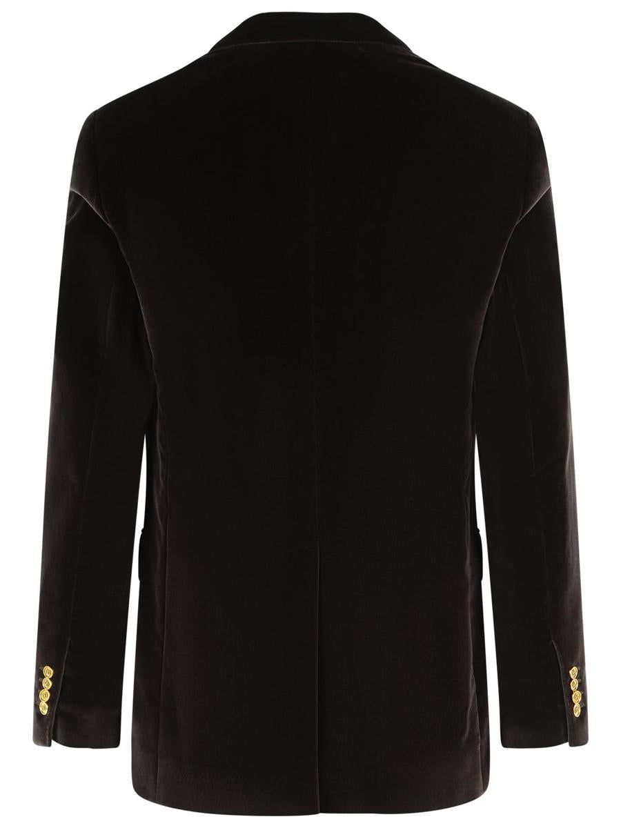 Dolce & Gabbana Brauner Polyesterblazer