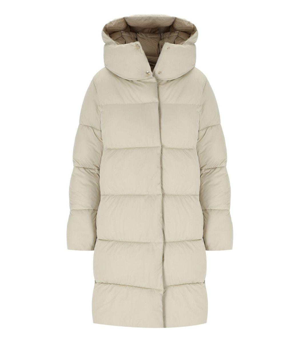 Save The Duck – Sibyl – Gefütterte Jacke mit Kapuze in Beige