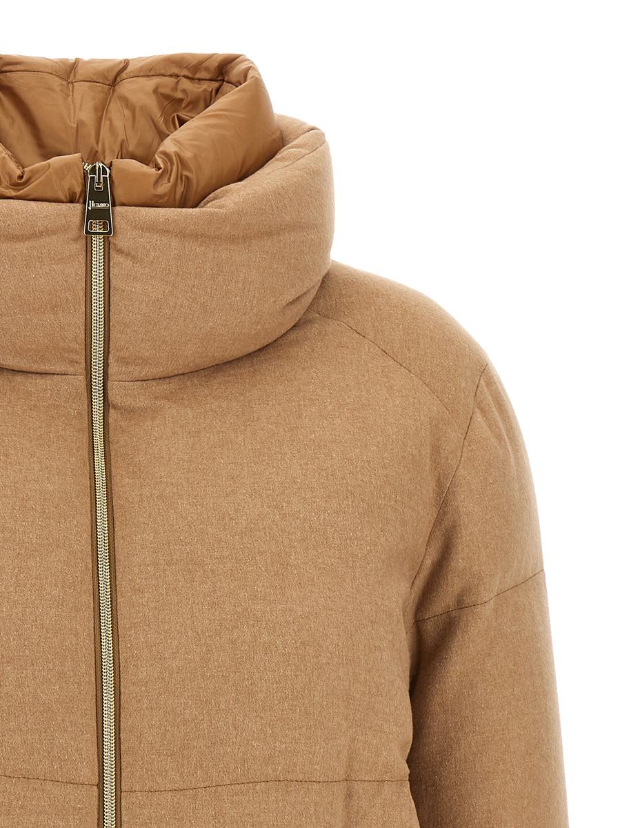 Herno Pufferjacke aus zwei Materialien